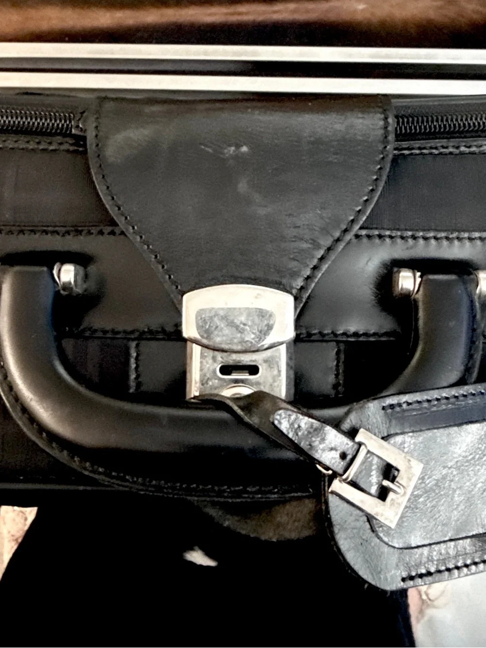 FENDI Classic Quilted Black Men's Briefcase - Unbranded
